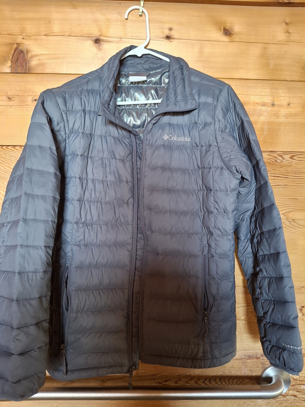 Columbia Slate Gray Packable Puffer Jacket